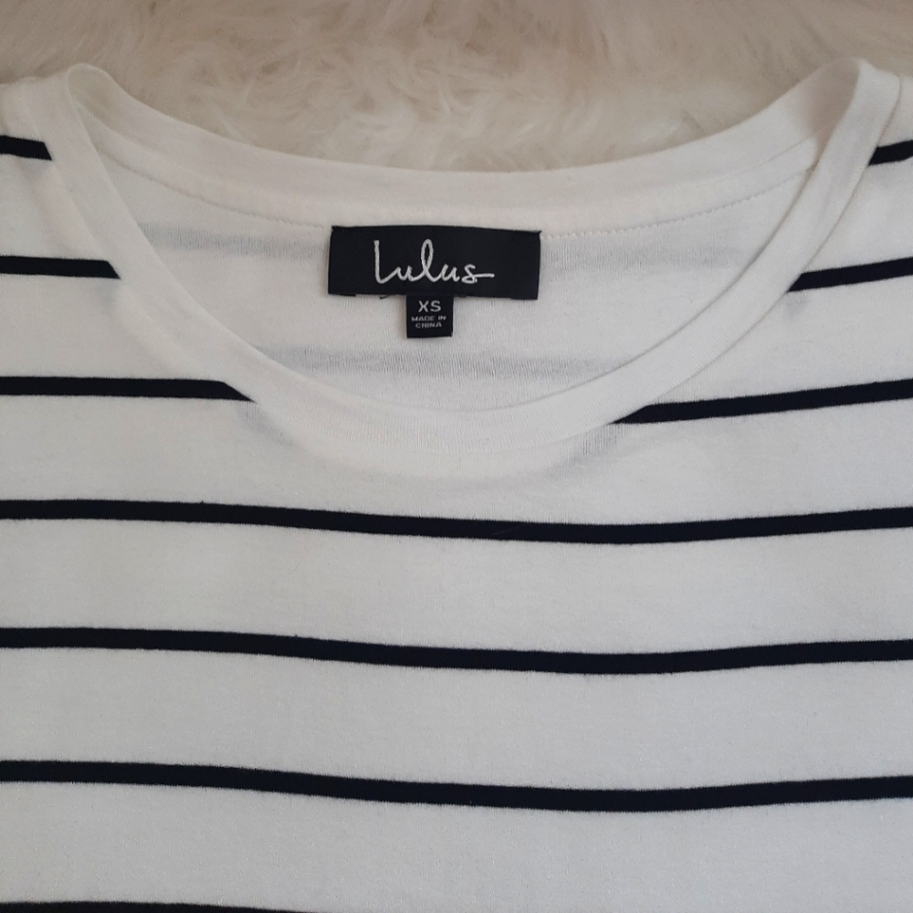 *FINAL SALE* Lulus Cafe Society Striped Shirt Dress - Picture 10 of 10